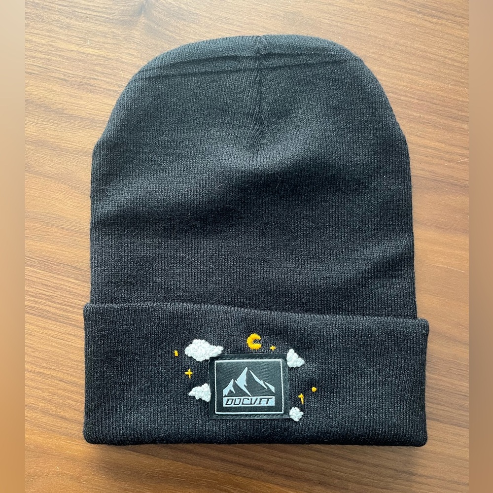 Moon & clouds beanie